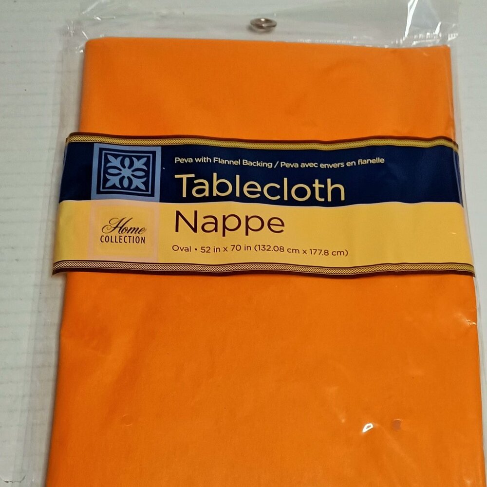 NEW Home Collection Tablecloth Oval 52x70